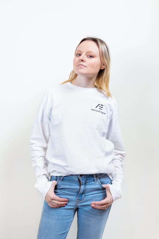 AdvisorEngine long sleeve white tees - image1