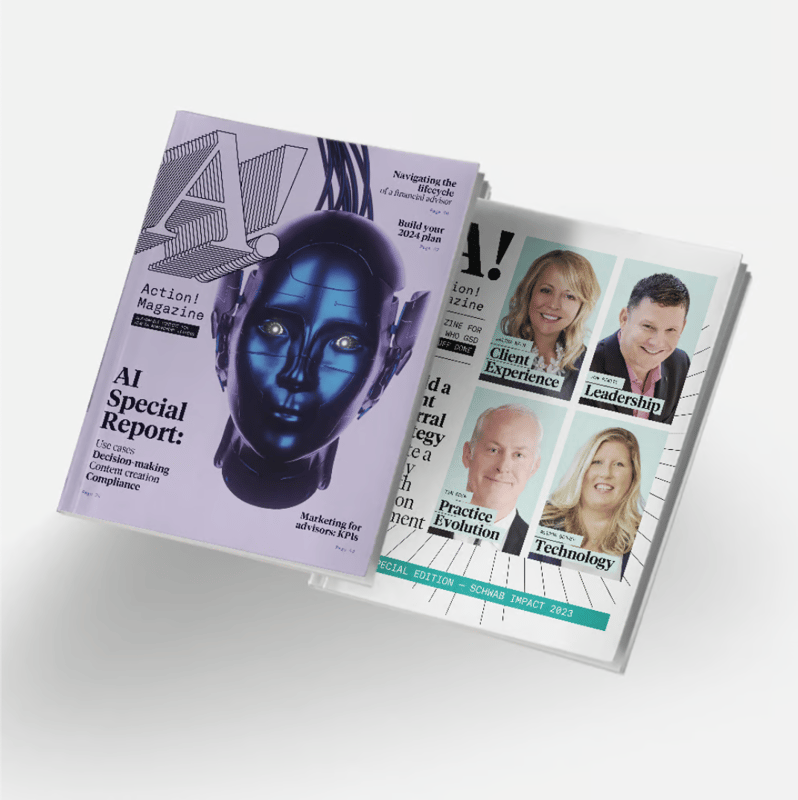 Action! AI Cover Fall/Winter Magazine with Schwab Special Edition