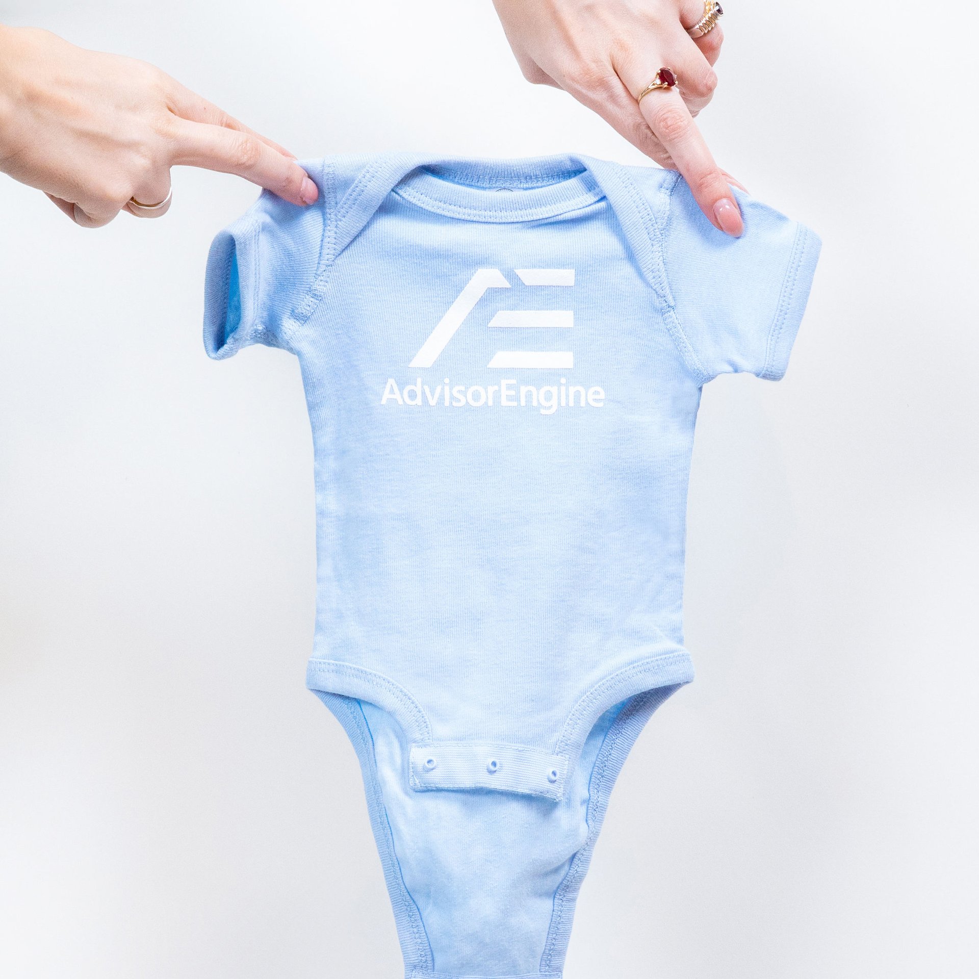 AdvisorEngine short-sleeve onesie